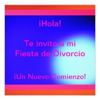 Invitación - Fiesta de Divorcio Personalized Announcements