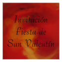 Invitación - Fiesta de San Valentín - Naranja Personalized Invite