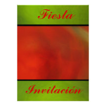 Invitación - Fiesta - Naranja y Verde Personalized Announcements