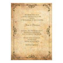Invitación floral del boda del vintage