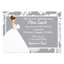 Invitación nupcial de la ducha floral