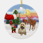 Invitación para un mojón Terrier (máscara negra) Ornamento Para Reyes Magos