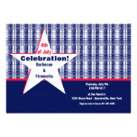 Invitación patriótica de la estrella americana