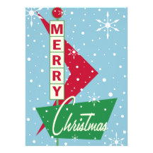 Invitación retra de la fiesta de Navidad de la mue
