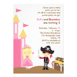Invitación rubia de la princesa y del pirata