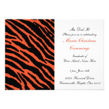 Invitación salvaje de la graduación de la impresió