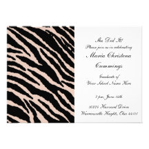 Invitación salvaje de la graduación de la impresió