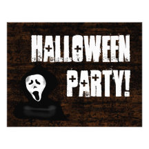 Invitaciones asustadizas del fiesta de Halloween d Comunicado Personalizado