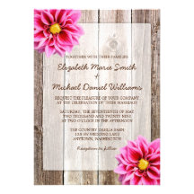 Invitaciones de madera del boda del granero rústic comunicado personalizado