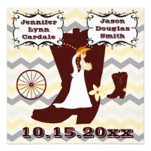Invitaciones del boda de la raya de Chevron de la  Comunicados