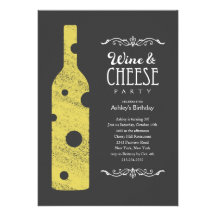 Invitaciones del fiesta del vino y del queso comunicados personalizados