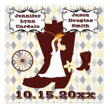 Invitaciones grises del boda de Argyle de la novia Invitación Personalizada