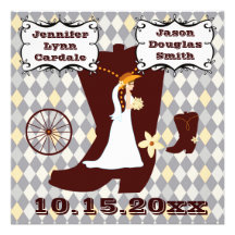 Invitaciones grises del boda de Argyle de la novia Invitación