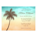 Invitaciones nupciales de la ducha de la palmera t invitacion personalizada