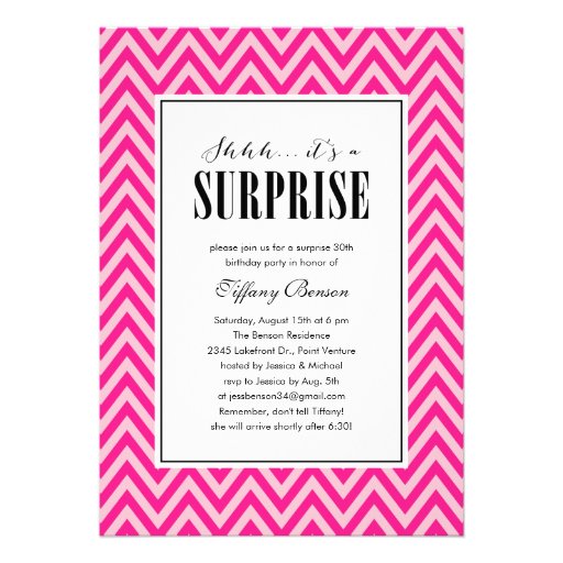 Surprise Party Invitations for Women Surprise Party Invitations for Women
