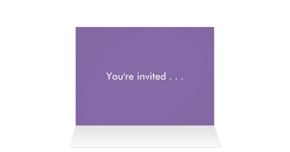 Invitation Zazzle