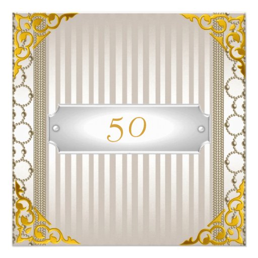Invitation 50th Birthday or Anniversary