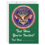 Invitation 6.5" x 8.75"  America not forgotten....