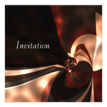 Invitation Abstract Art Cappuccino Glow invitations