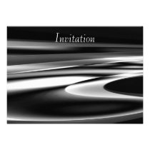 Invitation Abstract Art Melting Silver invitations