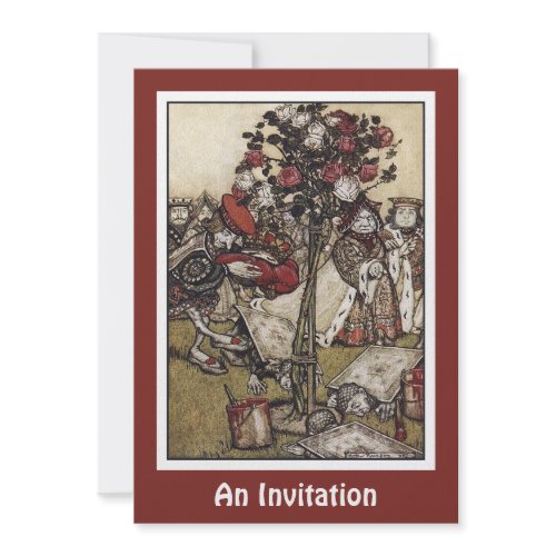 Invitation: Alice and Wonderland - Arthur Rackham invitation