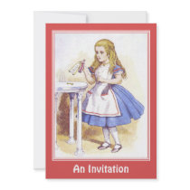 Invitation: Alice in Wonderland - Caterpillar