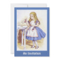 Invitation: Alice in Wonderland - Caterpillar invitation