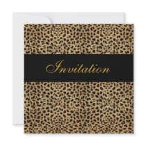Invitation All Occasions Animal Print by Zizzago Invitation All Occasions Animal Print