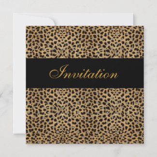 Invitation All Occasions Animal Print invitation