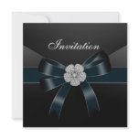 Invitation All Occasions Diamond Jewel Black Bow