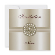 Invitation All Occasions Elegant Pearl Gem 2 invitation