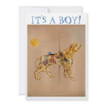 Invitation - Announcement Cards - Carousel Tiger