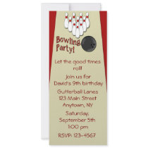 Invitation Bowling Party