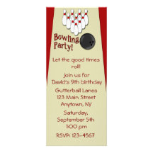 Invitation Bowling Party