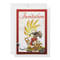 Invitation Card With Rock Cockatoo - Cockatoo On M