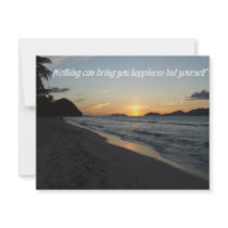 Invitation Cards: Nothing can bring you happiness