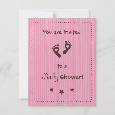 Baby Shower Invitations Brown  Pink on Invitation  Chocolate And Pink   Baby Shower From Zazzle Com