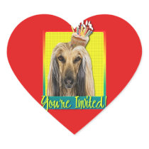 Invitation Cupcake - Afghan Heart Sticker