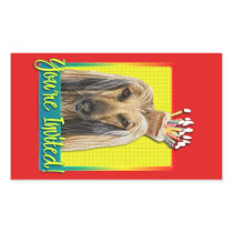 Invitation Cupcake - Afghan Rectangular Sticker