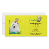 Invitation Cupcake - American Eskimo Customized Photo Card