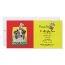 Invitation Cupcake - Australian Shepherd Picture Card