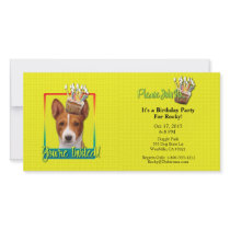 Invitation Cupcake - Basenji Personalized Photo Card