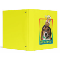 Invitation Cupcake - Beagle Puppy - Chloe 3 Ring Binders