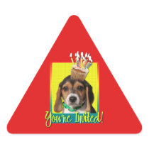 Invitation Cupcake - Beagle Puppy - Chloe Stickers