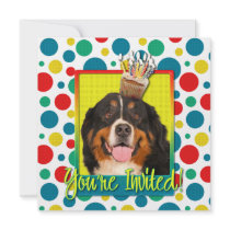 Invitation Cupcake - Bernese Mountain Dog