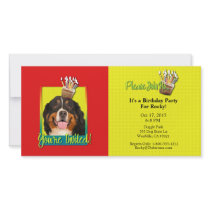 Invitation Cupcake - Bernese Mountain Dog Photo Greeting Card