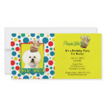 Invitation Cupcake - Bichon Frise Photo Card