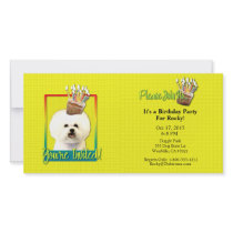 Invitation Cupcake - Bichon Frise Picture Card