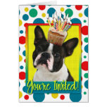 Invitation Cupcake - Boston Terrier Cards