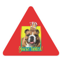 Invitation Cupcake - Bulldog - Dark Stickers